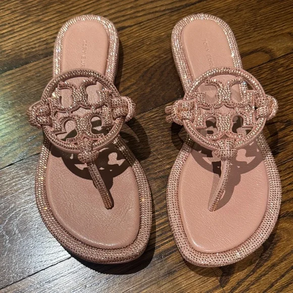 Tory Burch Pink Pave Sandals - Picture 3 of 4
